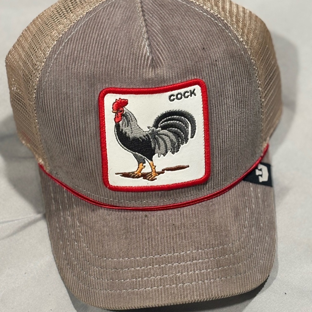 Rooster Patch Tan Cap